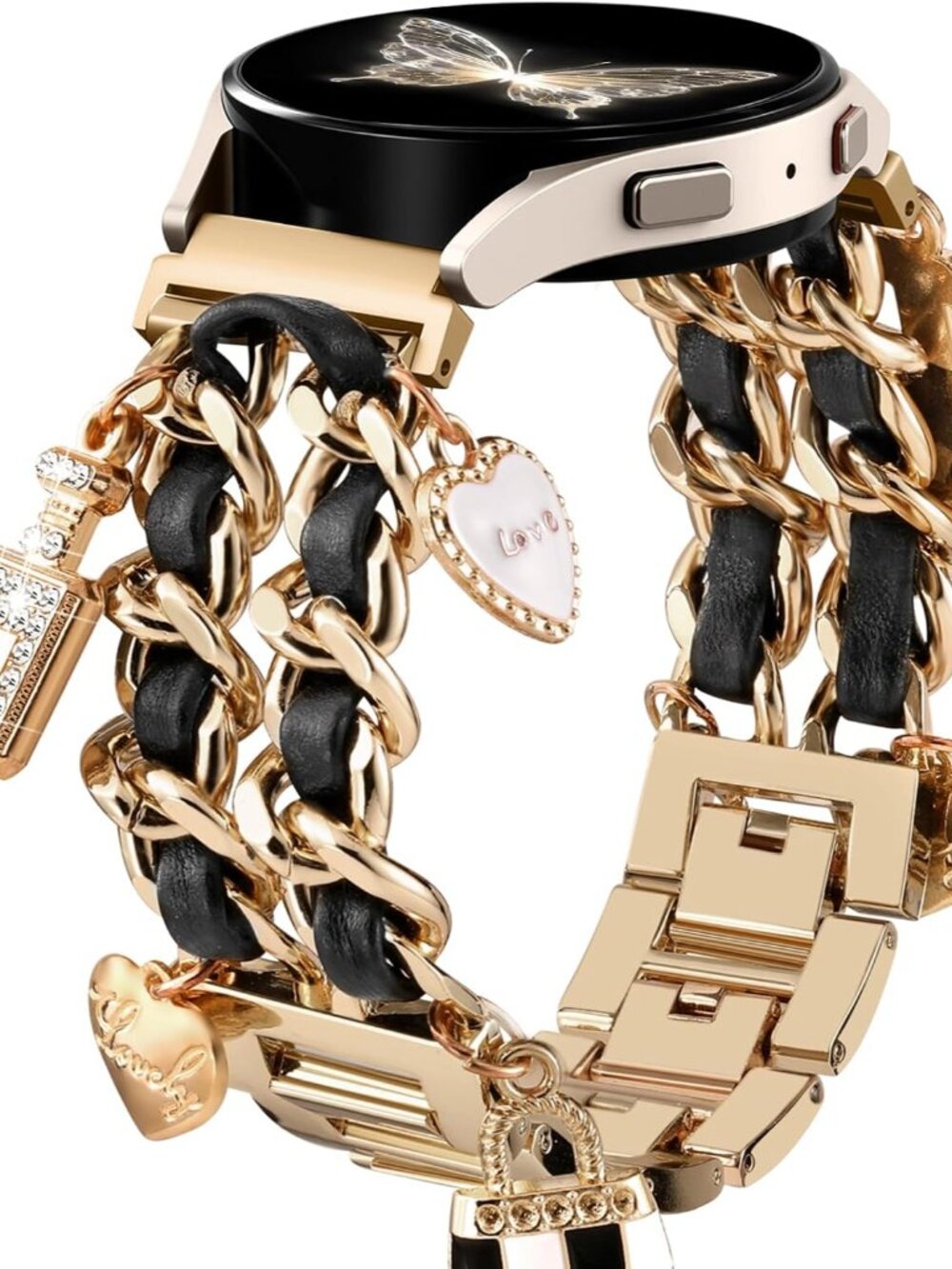 Stylish Metal Band Compatible with Samsung Galaxy Watch 7 Band Women
